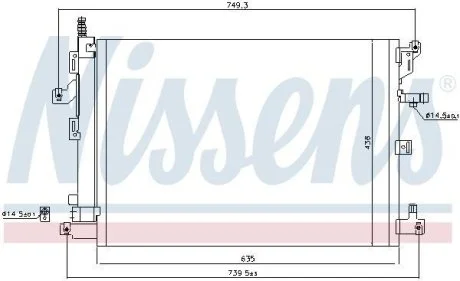 Конденсер кондиционера NISSENS 940830