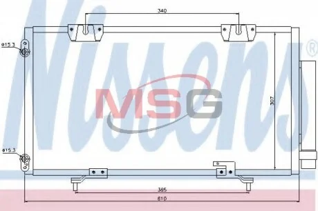 Конденсер кондиционера NISSENS 94540