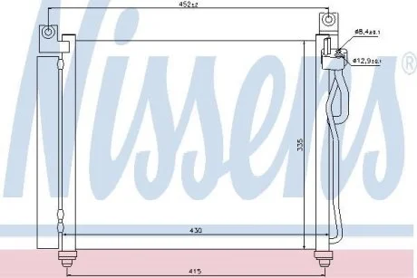 Радиатор кондиционера First Fit NISSENS 94828