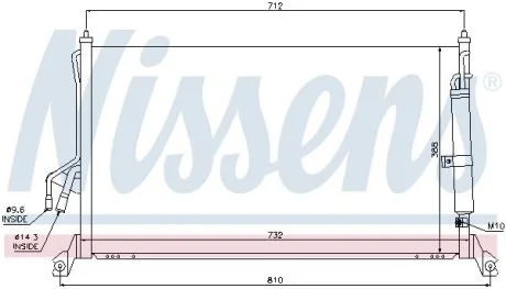 Конденсер кондиционера NISSENS 94930