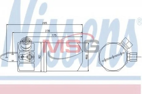 Осушувач кондиціонера NISSENS 95318