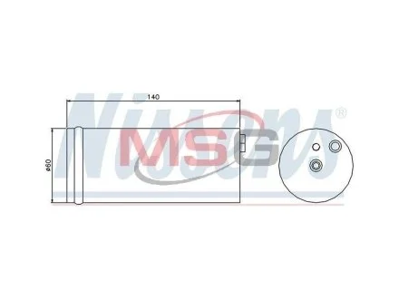 Деталь кондиціонера NISSENS 95405