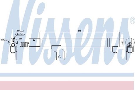 Осушитель кондиционера NISSENS 95491