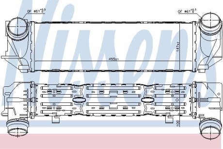 Радіатор інтеркулера NISSENS 96321