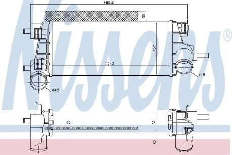 Радиатор наддува NISSENS 96490
