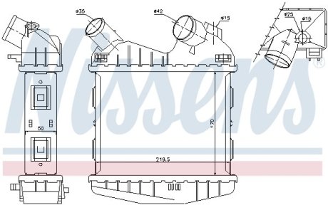 Радиатор наддува NISSENS 96499