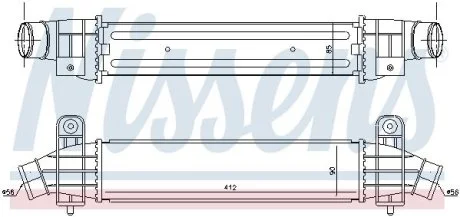 Радиатор интеркулера NISSENS 96702