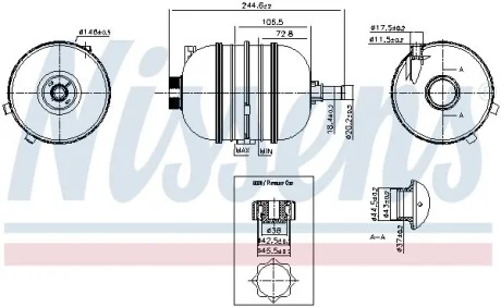 Бачок розширювальний NISSENS 996126