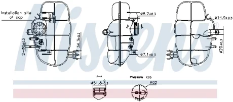 Бачок розширювальний NISSENS 996237