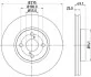 Диск тормозной передний Toyota Corolla 1.4, 1.8, 2.0 (04-07) NISSHINBO ND1016K (фото 1)