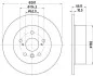 Диск тормозной задний Lexus ES 3.5/ Toyota Camry 2.4, 3.5 (06-00) NISSHINBO ND1077K (фото 1)
