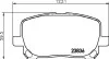 Колодки тормозные дисковые передние Toyota Avensis 2.0, 2.4 (01-11) NISSHINBO NP1009 (фото 1)