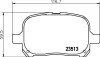 Колодки тормозные дисковые передние Toyota Camry 2.4, 3.0 (01-06)/Lexus RX 300 (00-03) NISSHINBO NP1033 (фото 1)