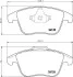 Колодки тормозные дисковые передние Ford Galaxy (06-15)/Mondeo (07-15)/S-Max (06-14)/Citroen C5(01-)/Peugeot 407 SW (04-10) NISSHINBO NP5077 (фото 1)
