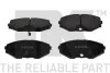 Тормозные дисковые колодки, комплект NK 222247 (фото 1)