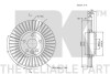Диск тормозной невентилированный NK 312573 (фото 3)