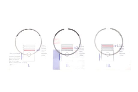 Кільця поршневі NPR 120 050 0089 00