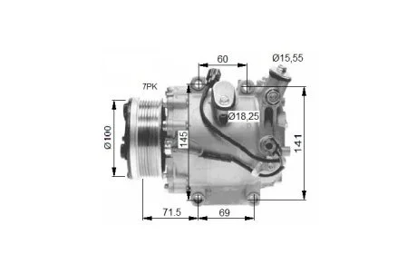 Компресор кондиціонера NRF 32491