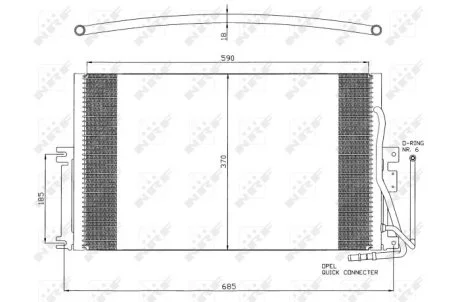 Радиатор кондиционера NRF 35342