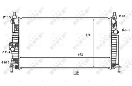 Радіатор охолодження NRF 59068