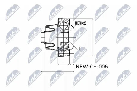 Шрус NTY NPWCH006