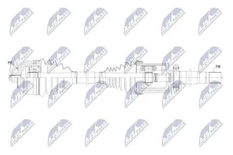 Піввісь NTY NPWME172