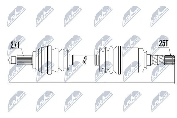 Напіввісь NTY NPWSB010 (фото 1)