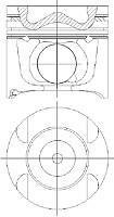 Поршень NURAL 87-422007-10