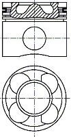 Поршень NURAL 8743570610