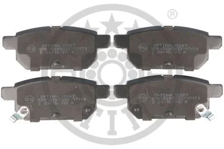 Гальмівні колодки дискові Optimal BP-12587