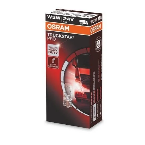 Лампа W5W 24V 5W W2.1x9.5d UNV Truckstar PRO OSRAM 2845TSP (фото 1)