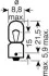 Автолампа Osram (5W 12V BA9s) OSRAM 3860 (фото 2)