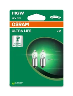 ЛАМПА 6W 12V BAX9S 10XBLI2LF ULTRALIFE OSRAM ="64132ULT2BL"