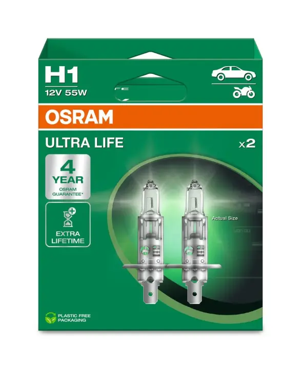 Автолампа галогенова 55W OSRAM 64150ULT-2HB (фото 1)