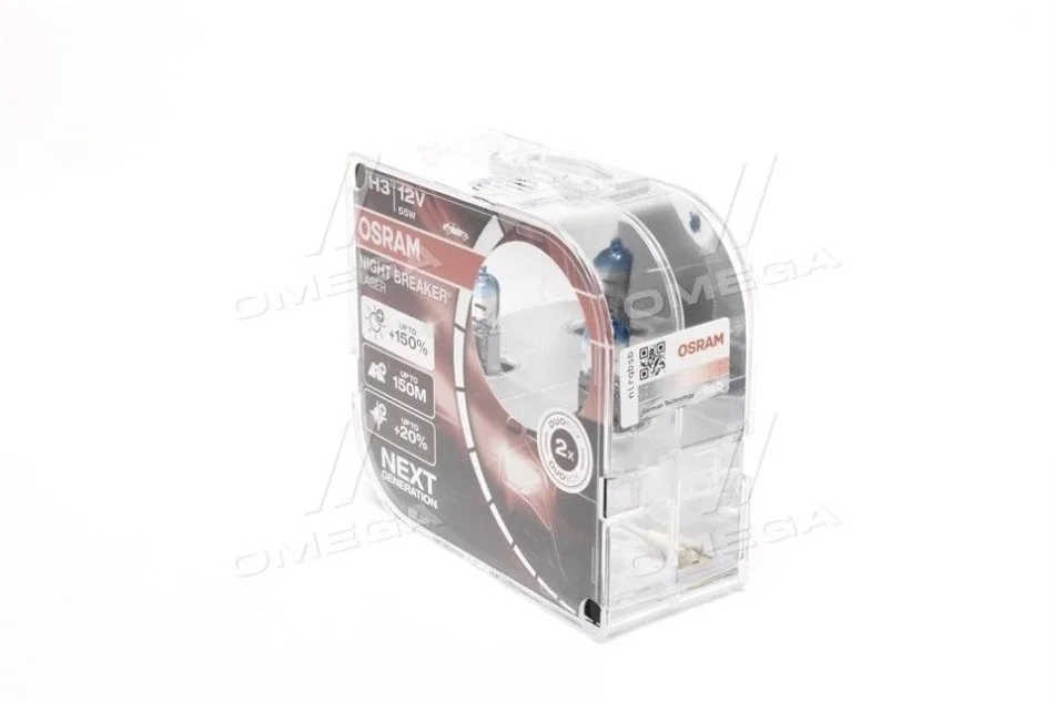 Лампа H3 12V 55W PK22S Box NIGHT BREAKER LASER NG OSRAM 64151NLHCB (фото 1)