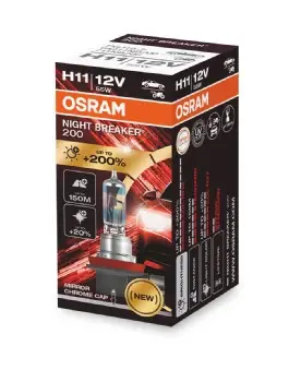 Автолампа Osram NIGHT BREAKER(+200) H11 12V OSRAM 64211NB200 (фото 1)