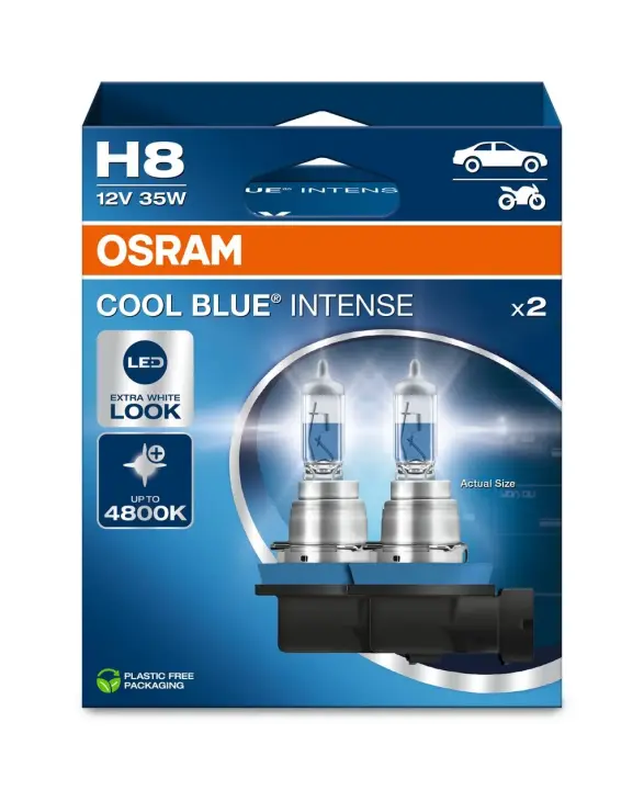 Лампа (Набір 2шт) H8 12В 35Вт PGJ19-1 Cool Blue Intense NextGen 5000K OSRAM 64212CBN-2HB (фото 1)