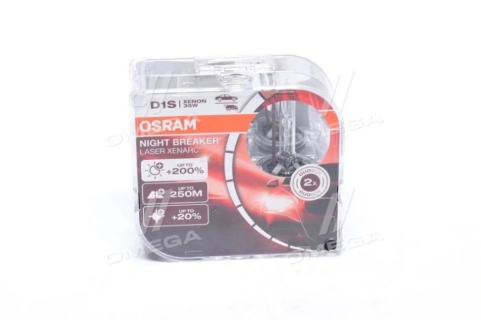 ЛАМПА D1S 85V 35W PK32d-2 DUO XENARC NIGHT BREAKER LASER - заміна на 66140XN2-2HB OSRAM 66140XNN-HCB (фото 1)