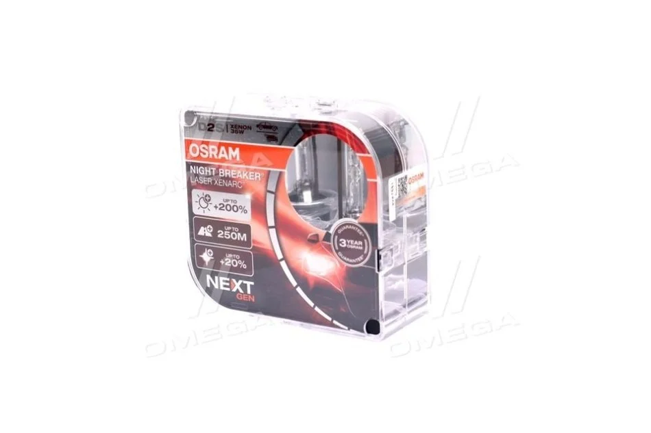 ЛАМПА D2S 35W P32d-2 Box XENARC NIGHT BREAKER LASER (NEXT GEN) - заміна на 66240XN2-2HB OSRAM 66240XNN-HCB (фото 1)