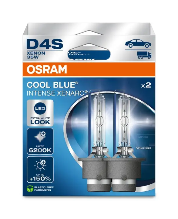 Лампа ксенонова (35W D4S 5000K) к/т 2 шт OSRAM 66440CBN-2HB (фото 1)