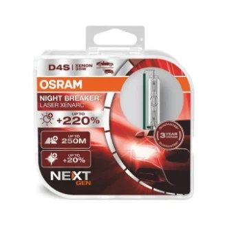 ЛАМПА D4S 35W P32d-5 DUO XENARC NIGHT BREAKER LASER (NEXT GEN) - заміна на 66440XN2-2HB OSRAM 66440XNN-HCB