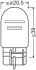 Лампа (упаковка-блістер 2шт) W21/5W 12В 5/21Вт W3X16Q Standard OSRAM 7515-2BL (фото 3)