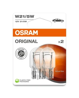 Лампа (упаковка-блістер 2шт) W21/5W 12В 5/21Вт W3X16Q Standard OSRAM 7515-2BL