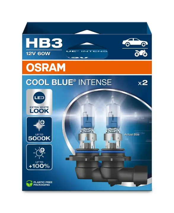 Лампа (Набір 2шт) HB3 12В 60Вт P20D Cool Blue Intense NextGen 5000K OSRAM 9005CBN-2HB (фото 1)