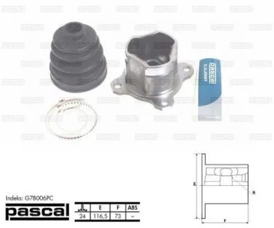 Шрус (комплект) PASCAL G78006PC