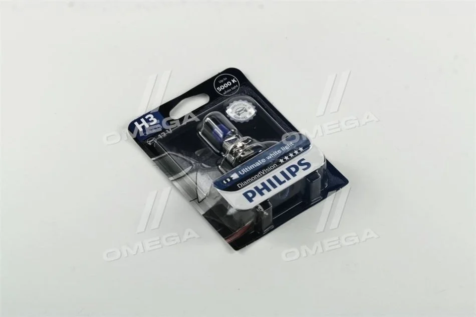 Автолампа H3 12V 55W PK22s Diamond Vision (1 шт. в блістері) PHILIPS 12336DVB1 (фото 1)