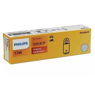 Автолампа Philips 12V 2W BA9S T8,5x21,5 PHILIPS 12913 CP