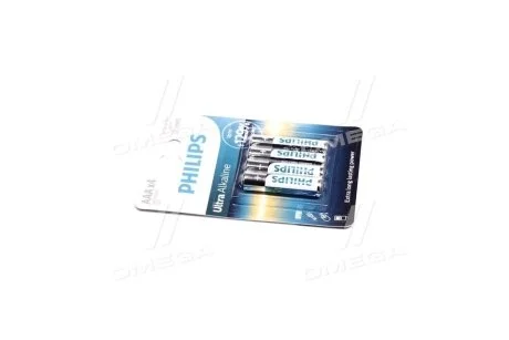 Батарейки цилиндрические, щелочные PHILIPS LR03E4B/10