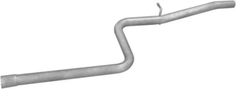 Алюм глушник. сталь, середн. частина Fiat Doblo 1.9 JTD 05- (07.315) Polmostrow POLMOSTROW 07315