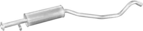 Глушитель алюм. сталь, средн. часть Opel Vectra 1.7D hat.,sed. 92-95 (17.278) Polmostrow POLMOSTROW 17278